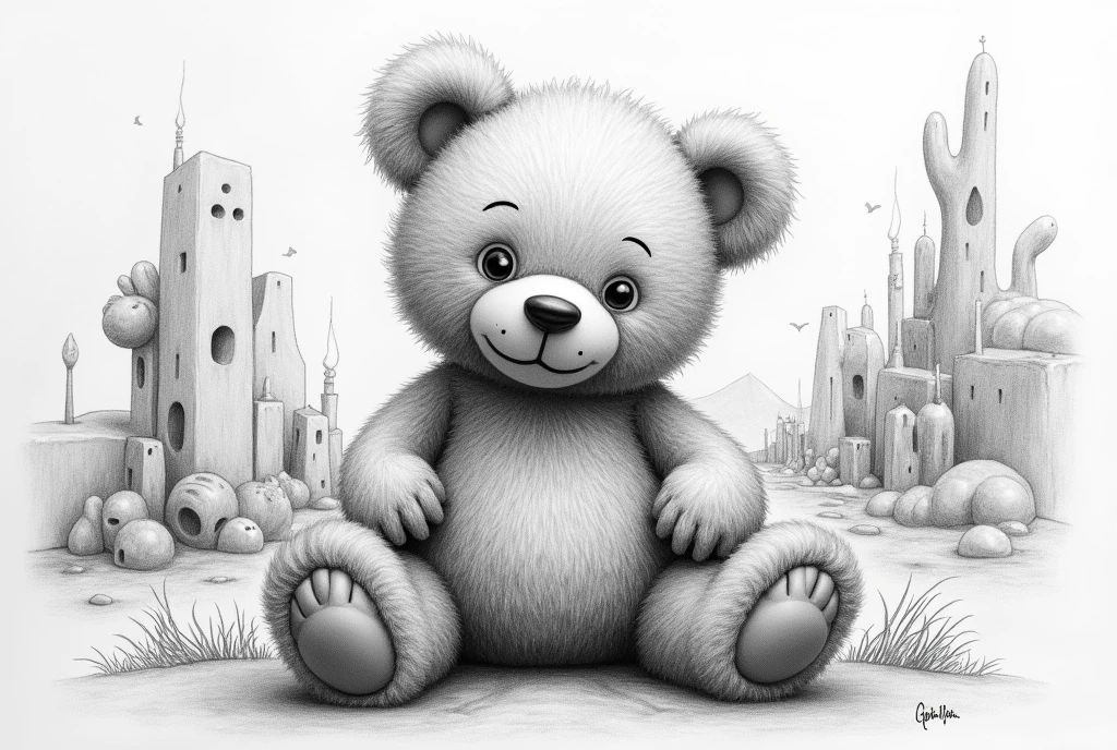 (Teddy Bear,Using HB pencils, Teddy Bear and the background of a world suitable for Teddy Bear are drawn with extremely precise textures and highly acclaimed aesthetic art similar to that of Picasso.)

enhancement 8k pencil sketching quality. Draw the texture and strength of a pencil. highly detailed pencil skills. very sharp pencil skills. 
drawing ability(Pencil pressure, pencil shading, pencil softness, and edge balance, Artistry and fidelity). 
HB pencil. In an uncommon but highly regarded style. Let's go.