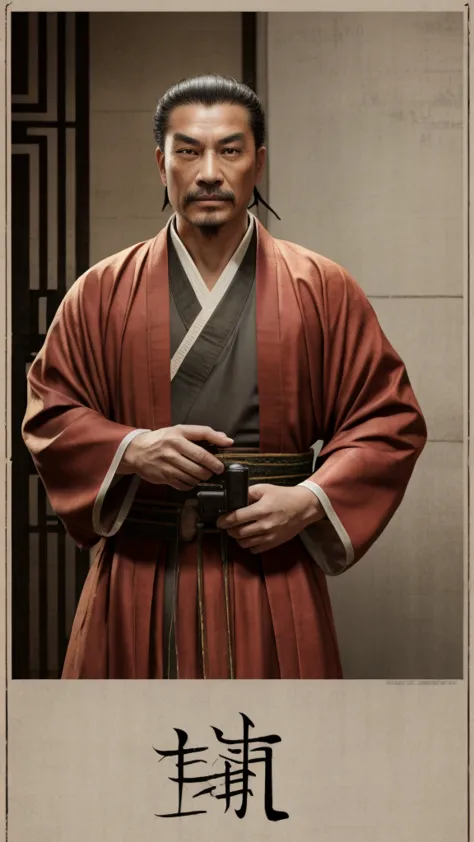 photograph、oriental、man in simple ancient chinese costume、highest quality、masterpiece、ultra-high resolution、(realistic:1.4)、game...