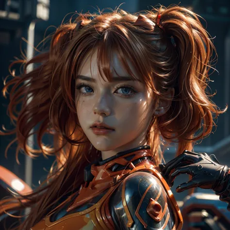 asuka langley shikinami, beautiful detailed eyes, beautiful detailed lips, extremely detailed eyes and face, long eyelashes, gir...