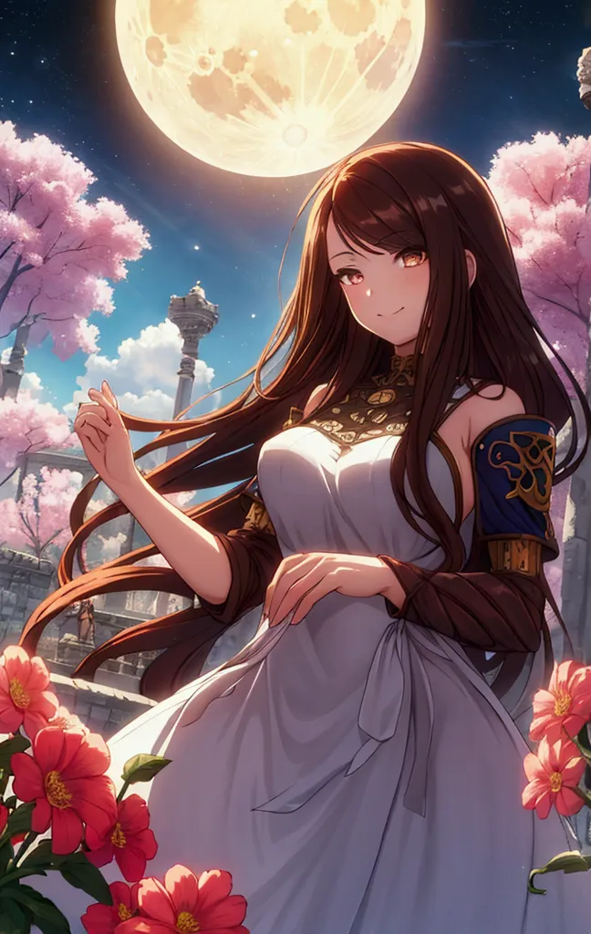 (masterpiece),(highest quality), figure, (fantasy:1.4), brown long hair, long eyelashes, round eyes, a light smile, surrealism, ...