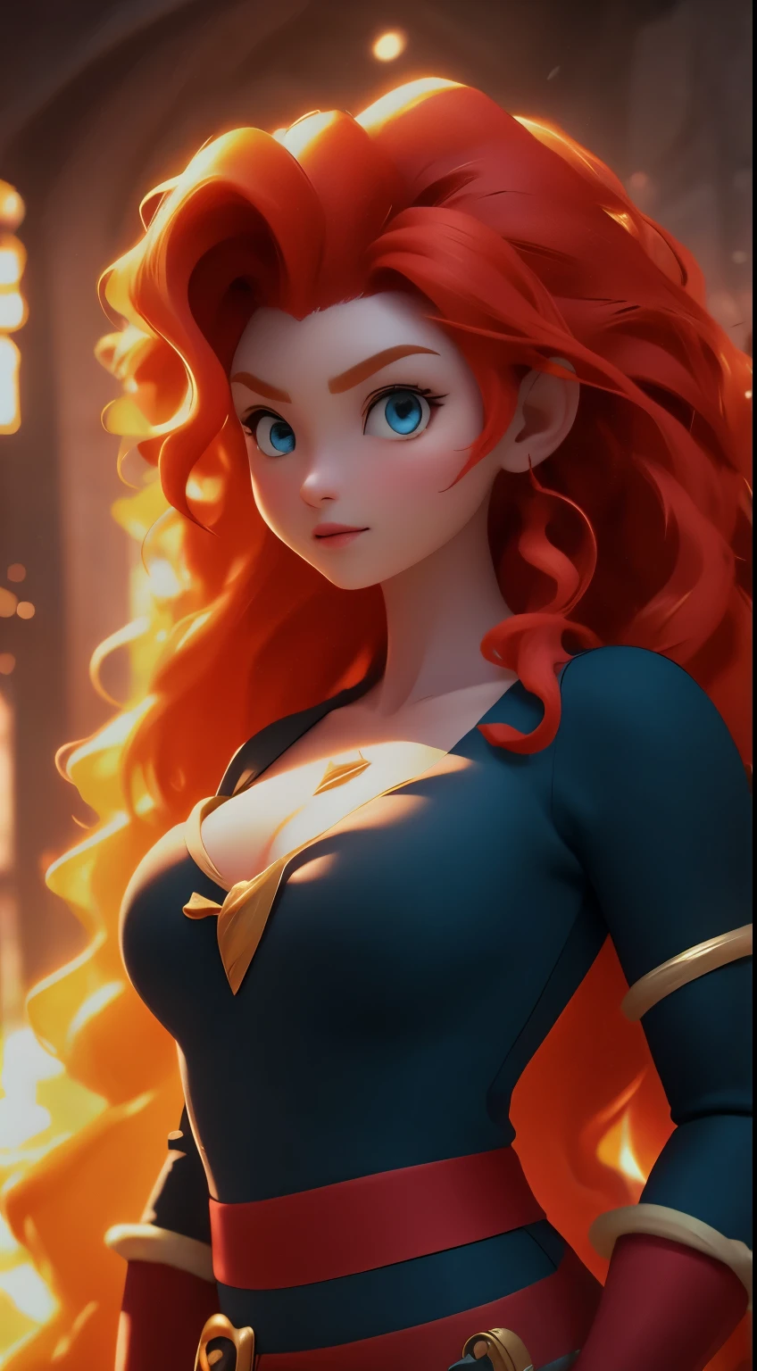 Merida is very hot. busty. cutout. production