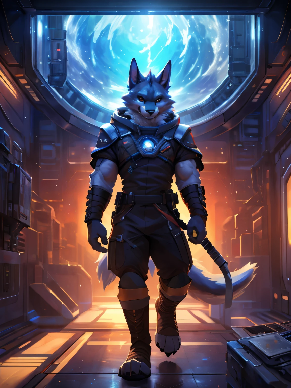 posted on e621, (by Chunie), male, Death (puss in boots) anthro, solo, (Realistic eye details 1.2), anime character, arafed image of a man in a space station with a mask, pov furry art, anthro paw pov art, furry paw pov art, commission for high res, furry art!!!, very very beautiful furry art, furry art, on a space station, in a space station, fursona furry art commission, detailed fanart, fursona art, furry fantasy art, slim body, full body like, in a panoramic view, masterpiece, Abstract beauty, ultra detailed face, depth of field, motion blur, high details, high quality, award winning, HD, 16k, (best quality,4k,8k,highres,masterpiece:1.2),ultra-detailed,realistic:1.37,HDR,UHD,studio lighting,extreme detail description,professional,vivid colors,bokeh,lively atmosphere, natural lighting