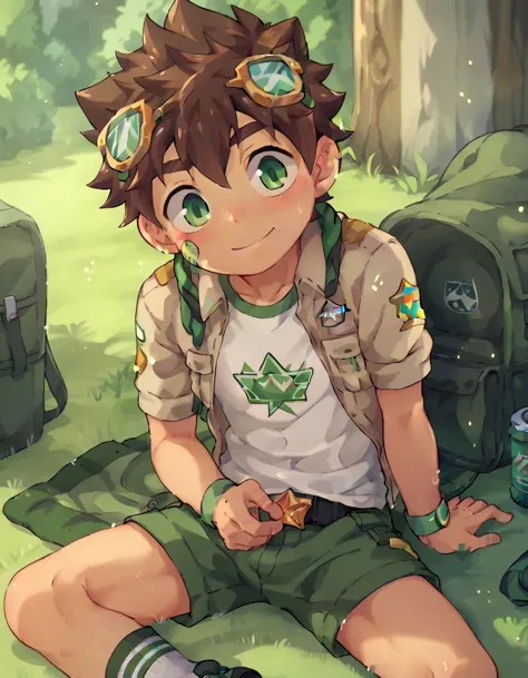 (keitaro nagame, camp buddy), cute, shota, camp