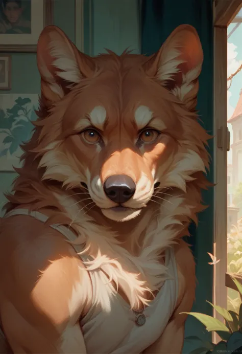 realistic eyes, detailed eyes, realistic underwear, realistic fur