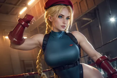 cammy white da street fighter,(best quality, 4k,8k,high resolution,work of art:1.2)(weather: sunny), solo, single girl, 1girl. b...