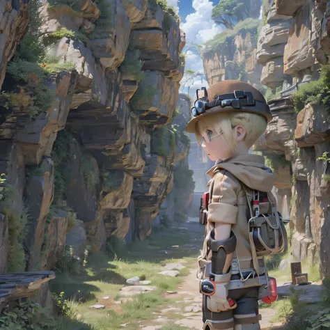 ,rico,made in abyss,walking through blackrim town