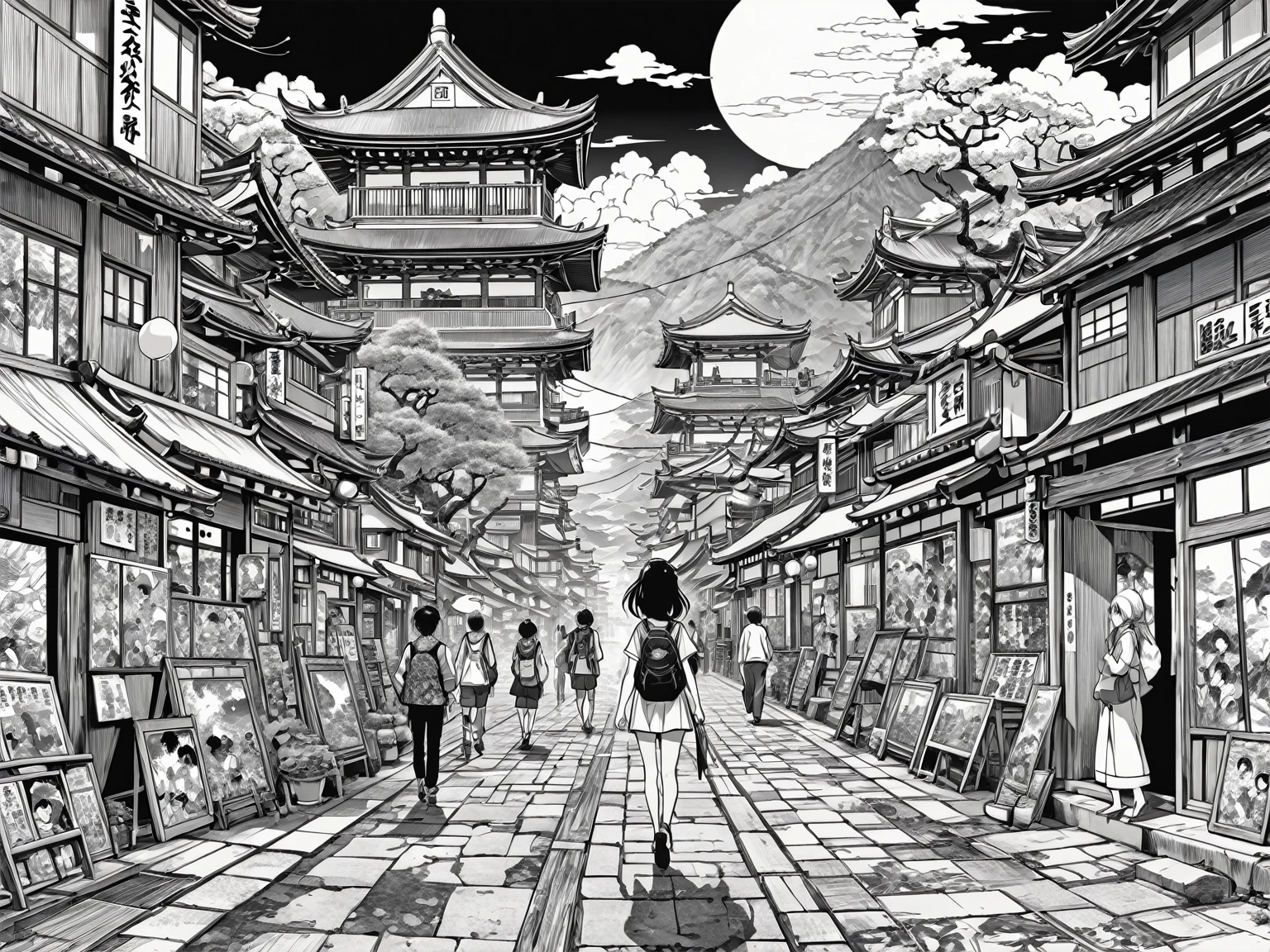 In black and white、 Comics on Chrome、Japanese Manga、Various worldviews、color々Cut and paste scenes