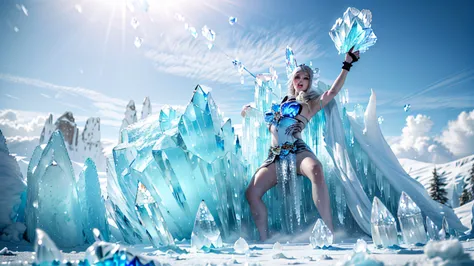 (good structure),high dynamic range,ultra high definition,8k,gigante de ice,giant clan, air bubble, blue eyes, bubble, cloud, cl...