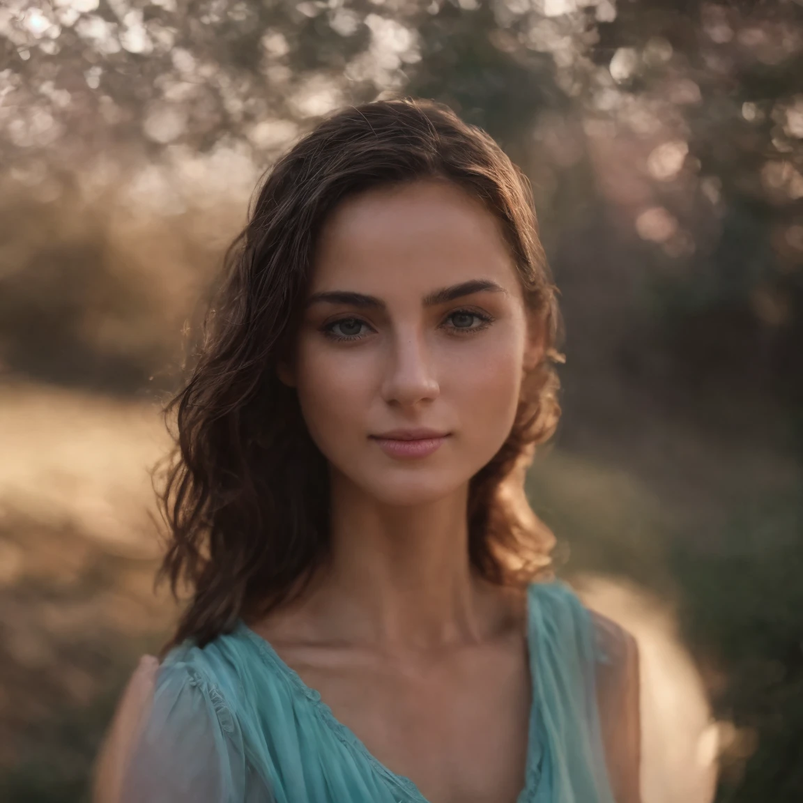 a white and soft Lebanese girl, an image of her face, face zoom, seducing look, looking at the viewer, ultra-realistic, hyper-realistic, ultra-detailed, hyper-detailed, 35mm F/28, hyper-detailed, wearing a beautiful turquoise dress, nice face, smile, rich colors, face focused, 8K, HD Crisp Upscale, realistic lying， RAW photography， best quality： 1.4, No dark background , Beautiful details eye, High-detailed, perfectly located eyes, perfect eyes, photographed on a Canon EOS R5, 50mm lens, F/2.8, HDR, (cinematic lighting), (dramatic lighting), (sharp focus), (intricate), fashion, realistic skin texture, (( perfect anatomy)), ((detailed face:1.2)), ((detailed facial features)), (finely detailed skin), masterpiece), (perfect proportion), (realistic photo), (best quality: 1.6), (detailed),