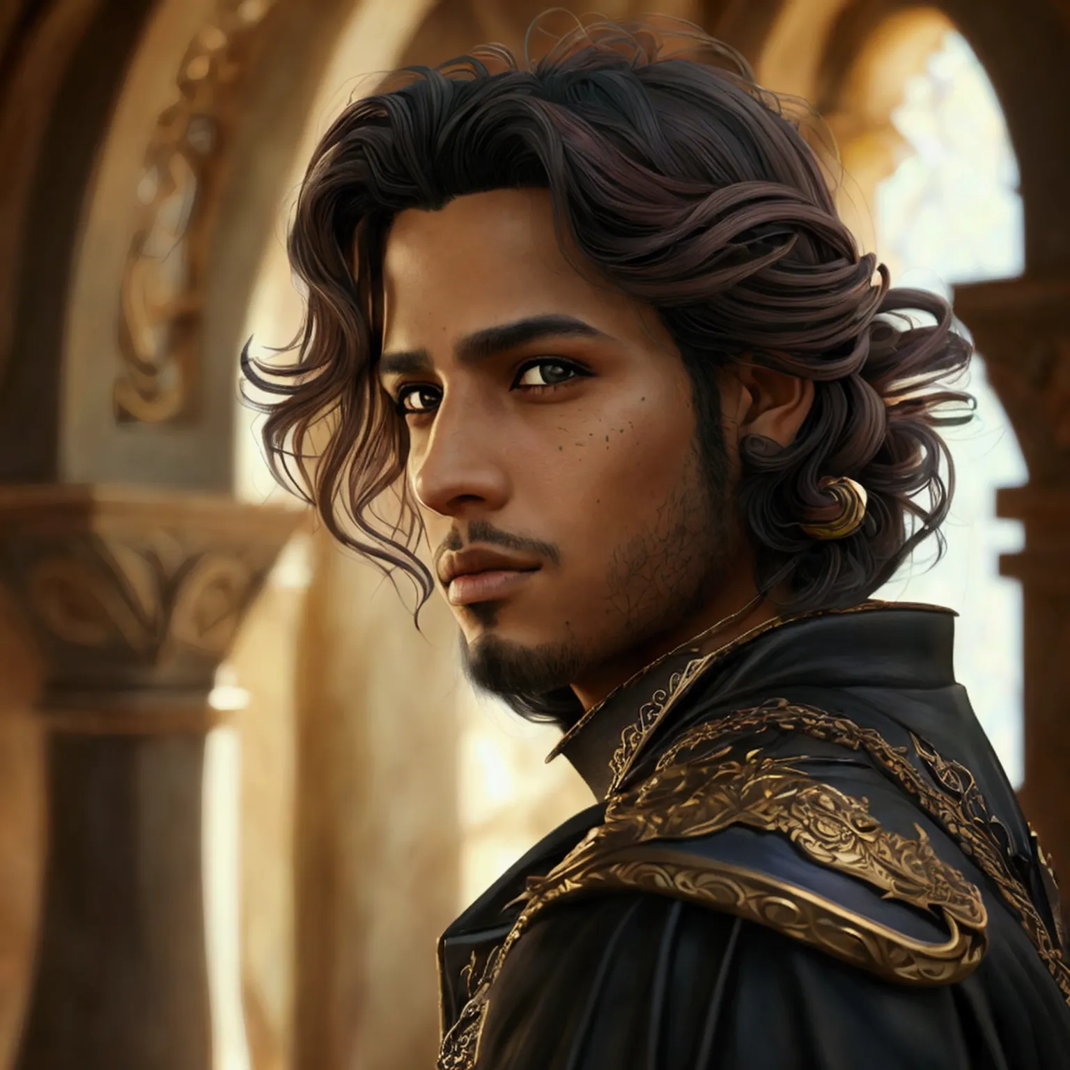 a photorealistic portrait of natanael cano of fantasy style