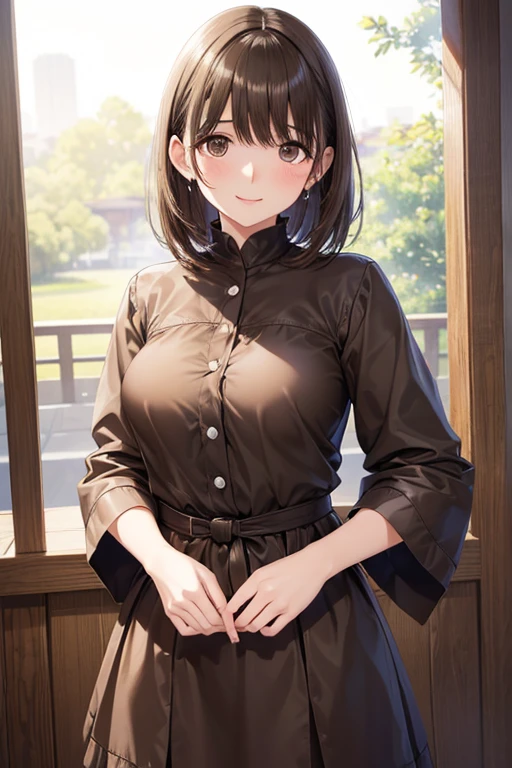 anegasaki nene、Shiny brown hair, short hair, (Beautiful brown eyes、Sparkling eyes, Fine grain)、smile、Ultra-detailed eyes、Very detailed顔, Very detailed目,Cowboy Shot、

nsfw、
masterpiece, Highest quality, Very detailed, Ultra-high resolution, Idol Catalyst, One girl, alone, Adult Video