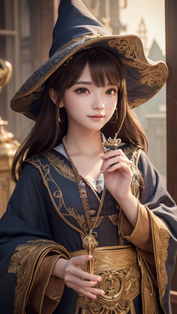 ((masterpiece)), ((Highest quality)), (Very detailedな), ((cute)), cute, (cute), ((sexy)), (device), ((Very detailed)), (Detailed eyes), (Detailed facial features), (Detailed fingers), (Detailed clothing features),4K, (8k), (beautiful), shape, Dynamic Angle, (whole body:1.2), (Holding a Wizard&#39;Cane:1.3), Knossos palace, evening, autumn, Beautiful woman, alone, beautiful navy blue wizard dress, (She&#39;s wearing a skimpy wizard&#39;s dress:1.3), beautiful purple hair, Fishtail Blade, beautiful blue eyes, ((beautiful eyes)), White teeth, Saggy breasts, (hair ornaments:1.2), Earrings, Bib Necklace, smile, Lens flare, Shiny,((big breasts)),((boots))