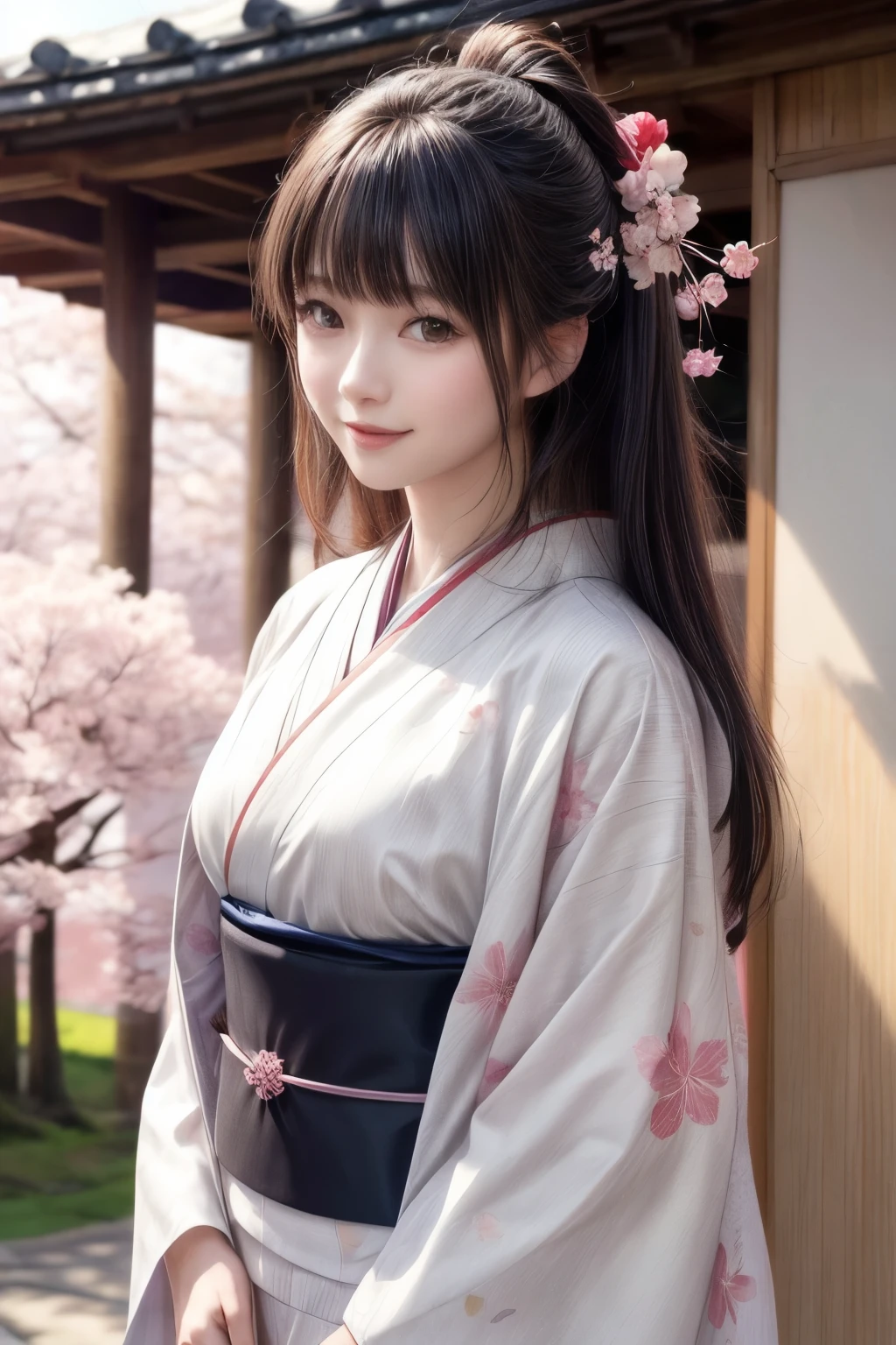 green base, Cute angry face, Pun Pun, 最high quality、high quality、Best image quality、8k、最High resolution、High resolution、temple, Realistic photos, Healthy body, Beautiful Eyes, Flowing black hair, Colorful kimono, Calm expression, Soft lighting, Traditional Japanese art style, Vibrant colors, Peaceful atmosphere, Delicate features, Graceful posture, Beautiful Landscape
