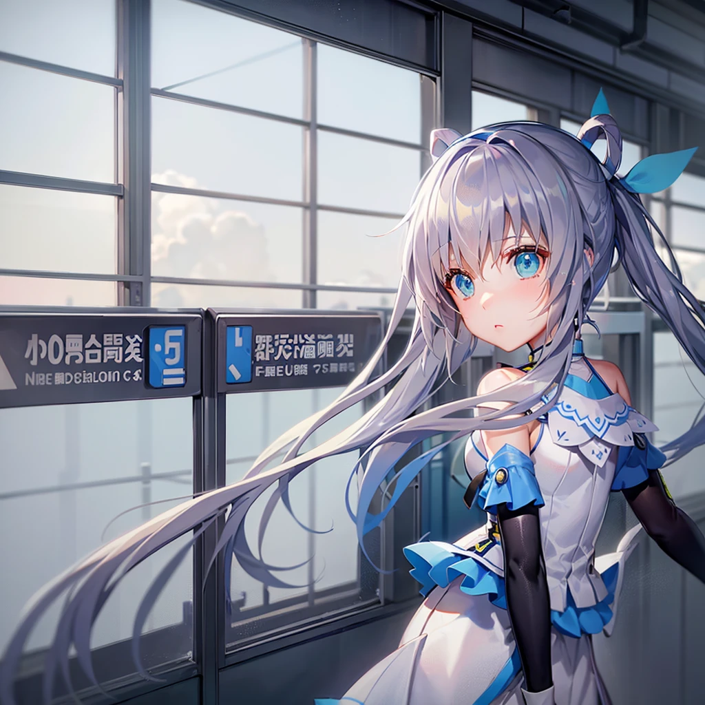 Let Luo Tianyi stand on the underground high-speed rail platform of Taipei Railway Station。