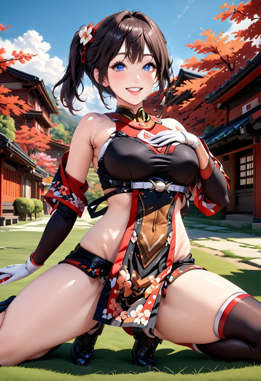 ((Kitasan Black))、(Uma Musume),(Super huge giant chest),(blue sky)、(Turf)、(((Red and black tight clothing)))、(Squat)、(Smiling with teeth showing)、(Show me your crotch)、(Ahegao),{{{Browsing Caution}}}、{{{masterpiece}}}, {{{Highest quality}}}, {{ultra-detailed}}, {{shape}}, {{{Very delicate and beautiful}}},{{extremely detailed CG}}、{{unity 8k portrait}}、{{Fabric Shading}}、{{super detailed skin}}、{{Perfect Anatomy}}、{{detailed}}、{{Dynamic Lighting}}、{{{beautiful detailed eyes}}}、{{{beautiful detailed Face}}}、{{{Realistic, RAW Photos}}}、(Perfect Face)、(非常にdetailedな顔)、(Perfect Eyes)、(highlight)、(Perfect Legs)、(Perfect breasts)、(Perfect pose)、(Perfect body)