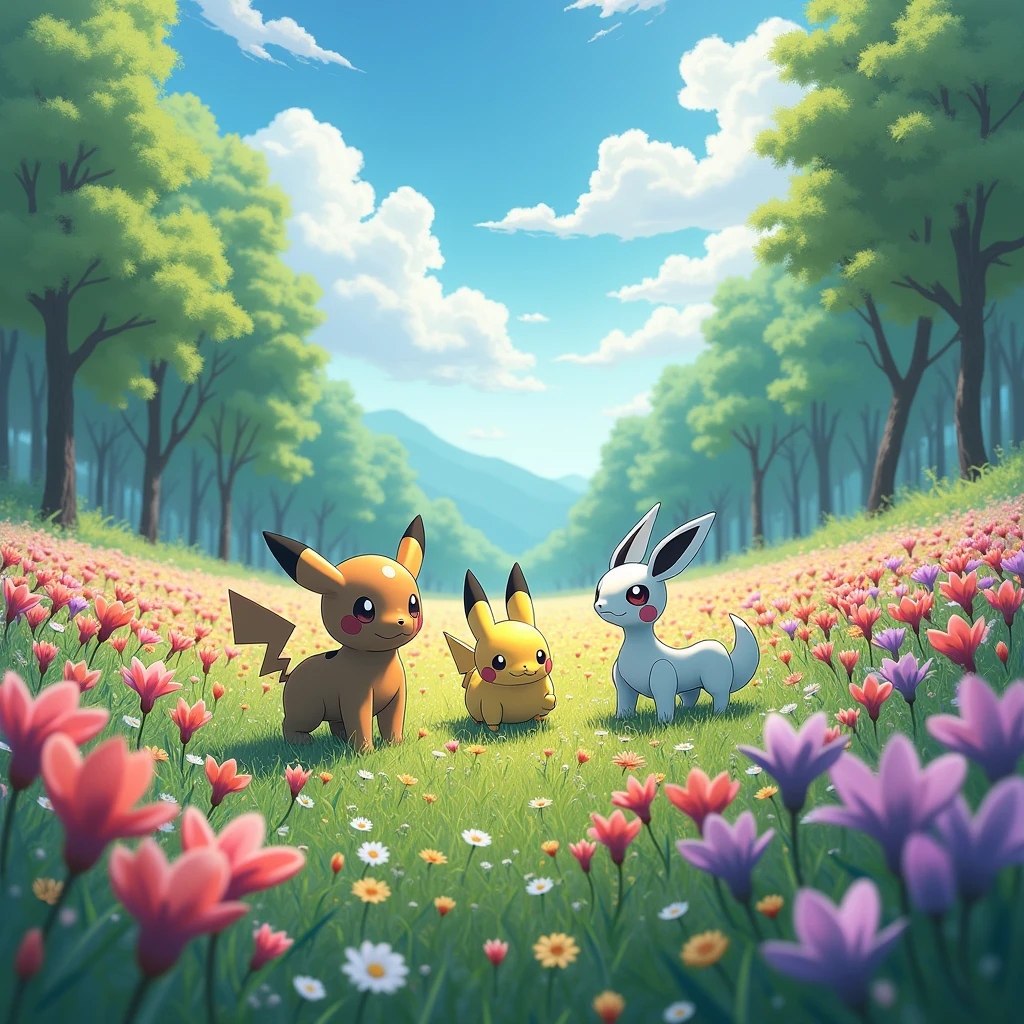 (Pokémon), game poster, At the festival celebration of Pokémon World, trainers and Pokémon celebrate together, enjoying food, games, and performances. The color scheme is mainly based on the festive tone of the celebration and the happy expression of Pokémon. The light and shadow are mainly decorated with lights and fireworks for the celebration, the details are reflected in the interaction of Pokémon and the joyful atmosphere of the celebration.
﻿
Beautiful cinematic lighting, surreal, color graded, dynamic movement, captivating chiaroscuro, full body, award-winning, cinematic still, emotional, vignette, dynamic, vivid, (masterpiece, best quality, photorealistic, Professional, perfect composition, very aesthetic, absurdres, ultra-detailed, intricate details:1.3)