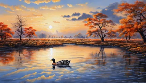 ((​masterpiece)), ((best quality)), 8k, high detailed, ultra-detail, evening light ，simple colors，chinese landscape painting sty...