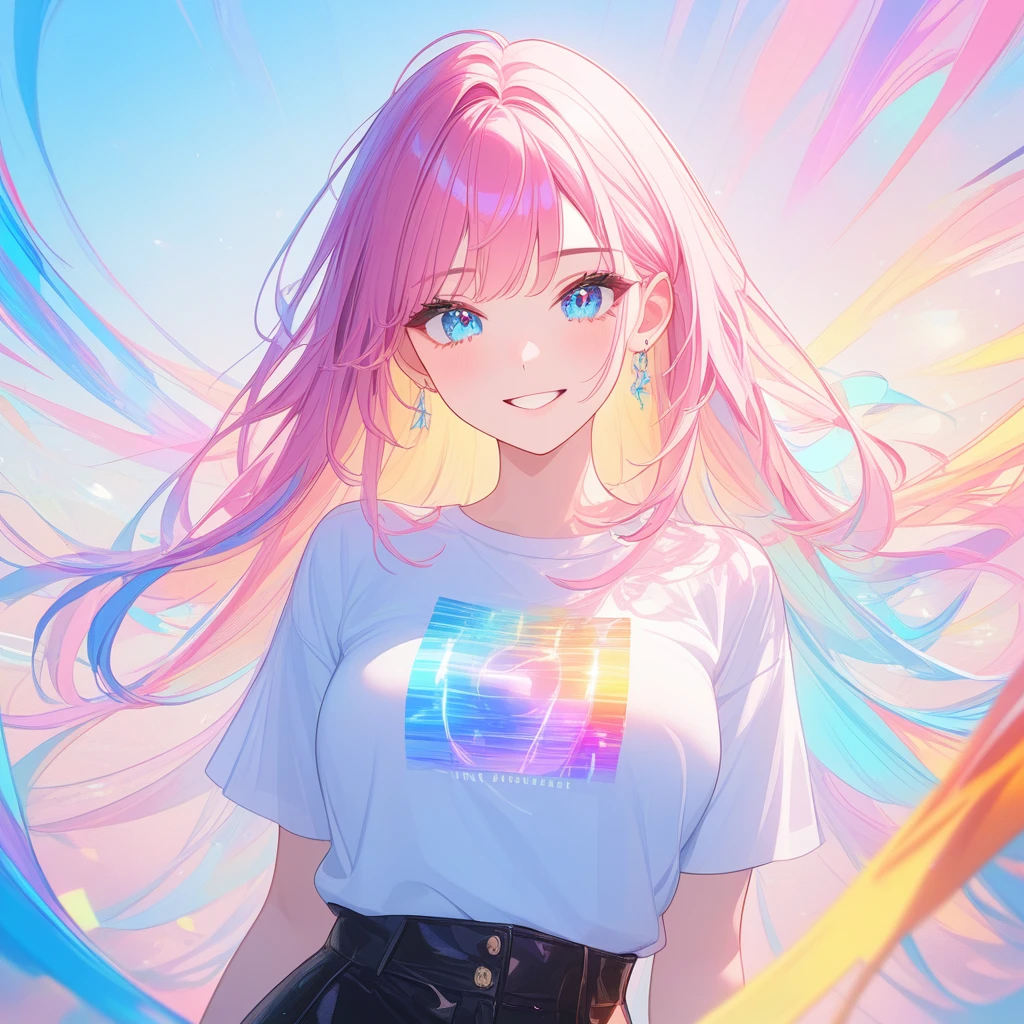 masterpiece,bestquality,superwideangle,fingeraudience,1girl,pinkandbluehair,hand,cuteanimeface,tears,masterpiece,transparentcolorPVCclothing,transparentcolorvinylclothing,wholebody,glitchlump}onface,smile,mediumhair,filmgrain,lens_flare,colorful,chromaticaberration,dynamicpov,closedmouth,Intenseemotionalexpression:death,glitchart,ultra-detailed,extremelydelicateandbeautiful,albumcover,album,albumdescription,Pixilationonface,Doubleexposure,ChromaticAberration,Lightleaks,Noiseandgrain,Colordegradation,Glitchlettering,art,abstractart,geometry,clearlines,squares,bright,limitedpalette,{canonicalcomposition},neatdiagonalstripedbackground,{{bluewithwhitestripedbackground}},{limitedpalette},flatcolored,blueandwhite,