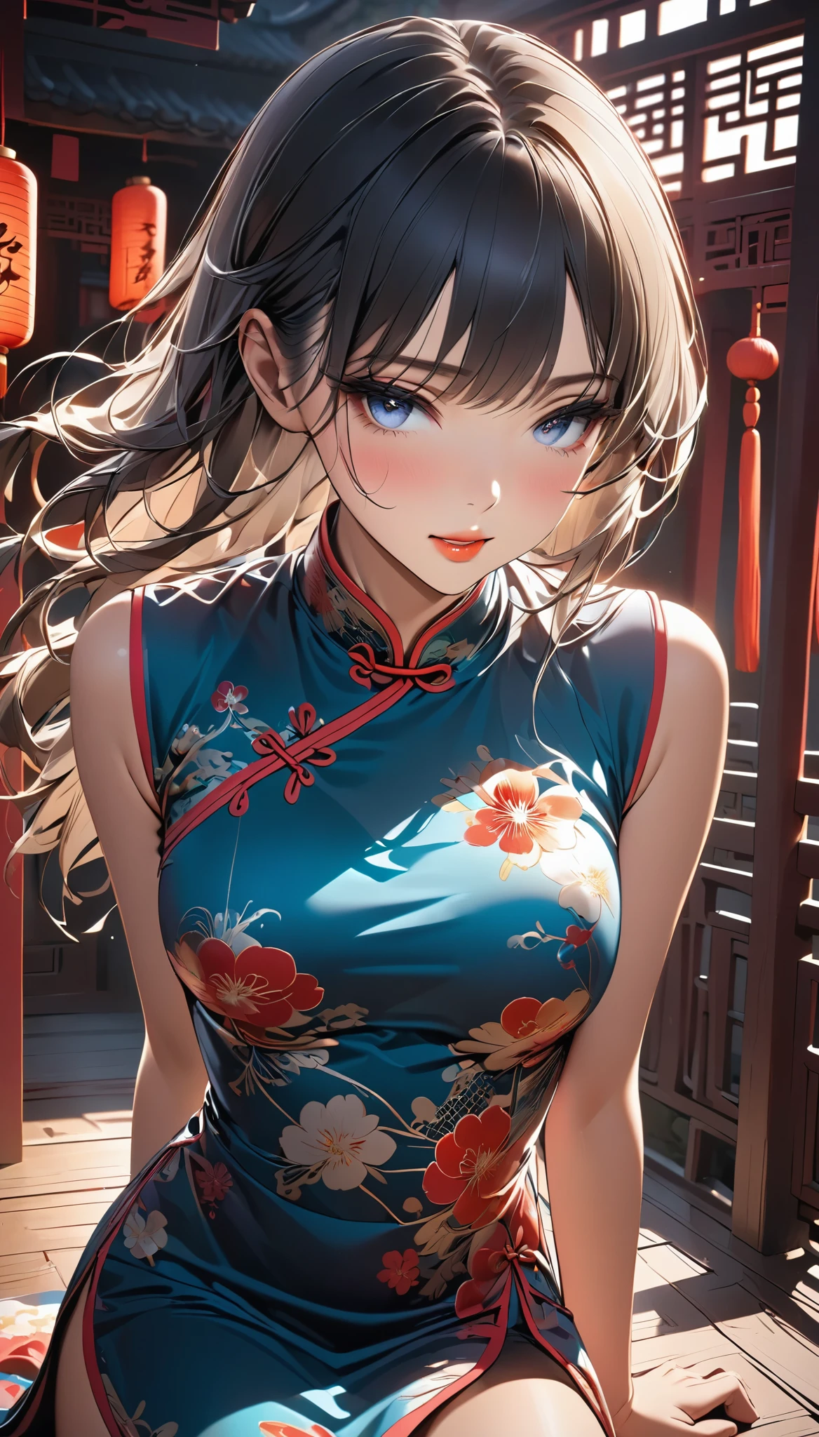 Wearing a Chinese dress, SFW sex appeal