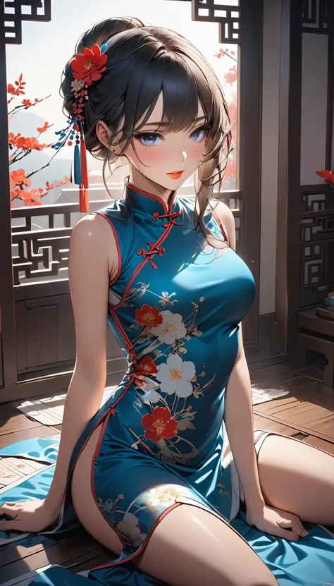 Wearing a Chinese dress, SFW sex appeal