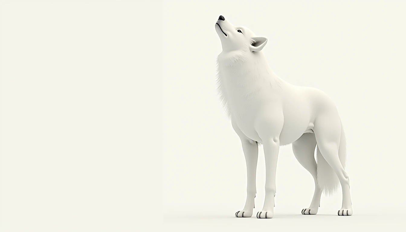 （0911）Today's challenge theme：White Wolf/白狼/白い狼