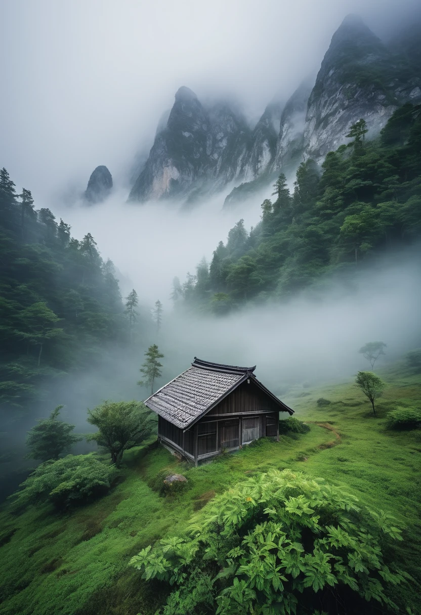 It's nature, nature, mountains, small rooms, mist, moisture.