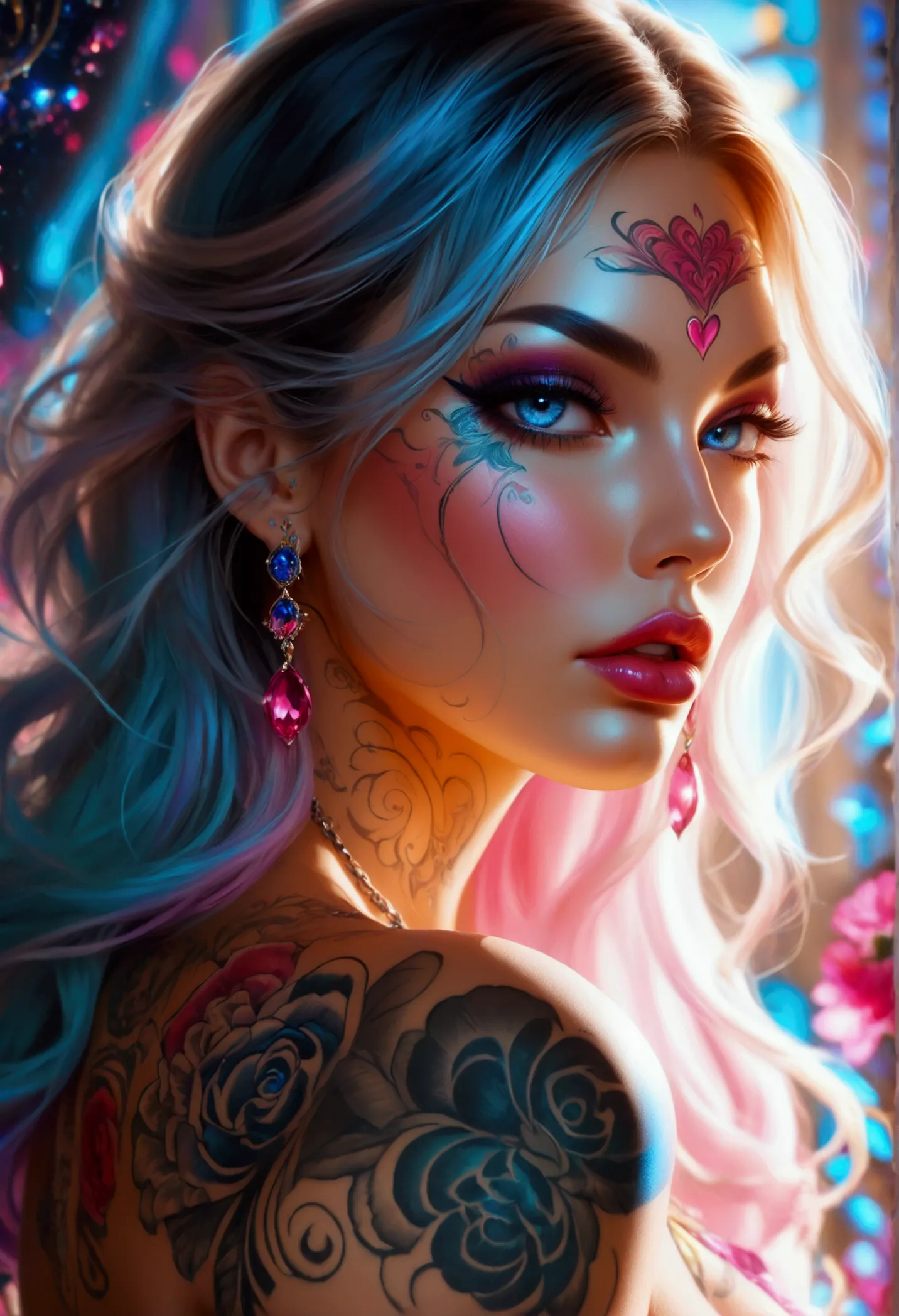 beautiful digital artwork, beautiful digital art, detailed beautiful face, 8k high quality oled detailed art, very beautiful dig...