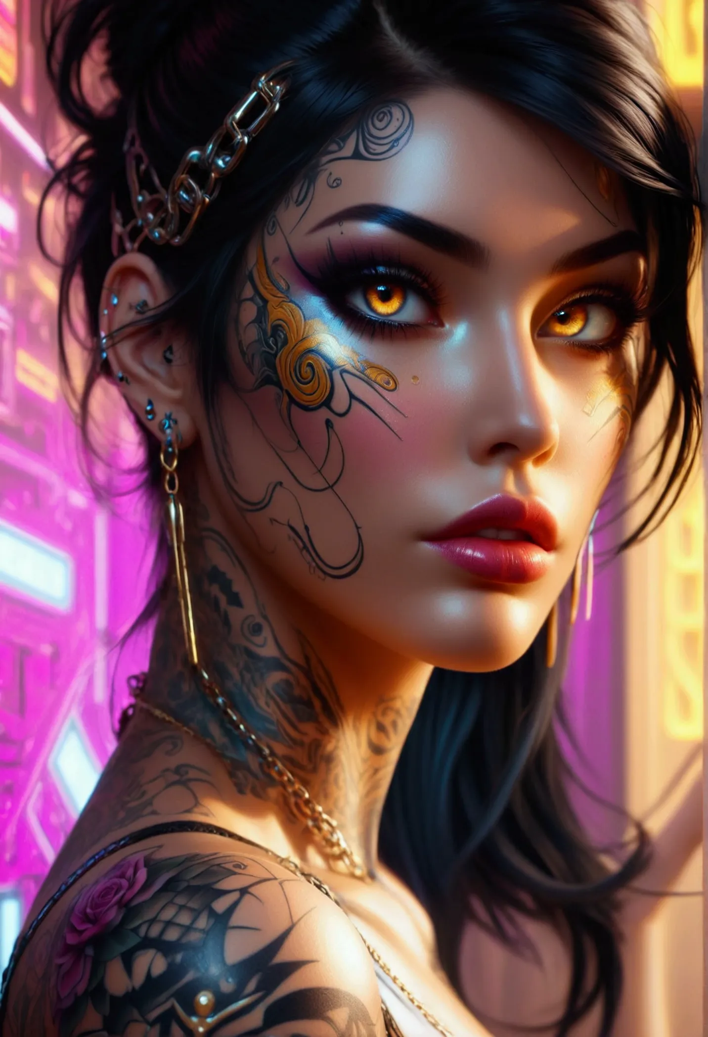 beautiful digital artwork, beautiful digital art, detailed beautiful face, 8k high quality oled detailed art, very beautiful dig...