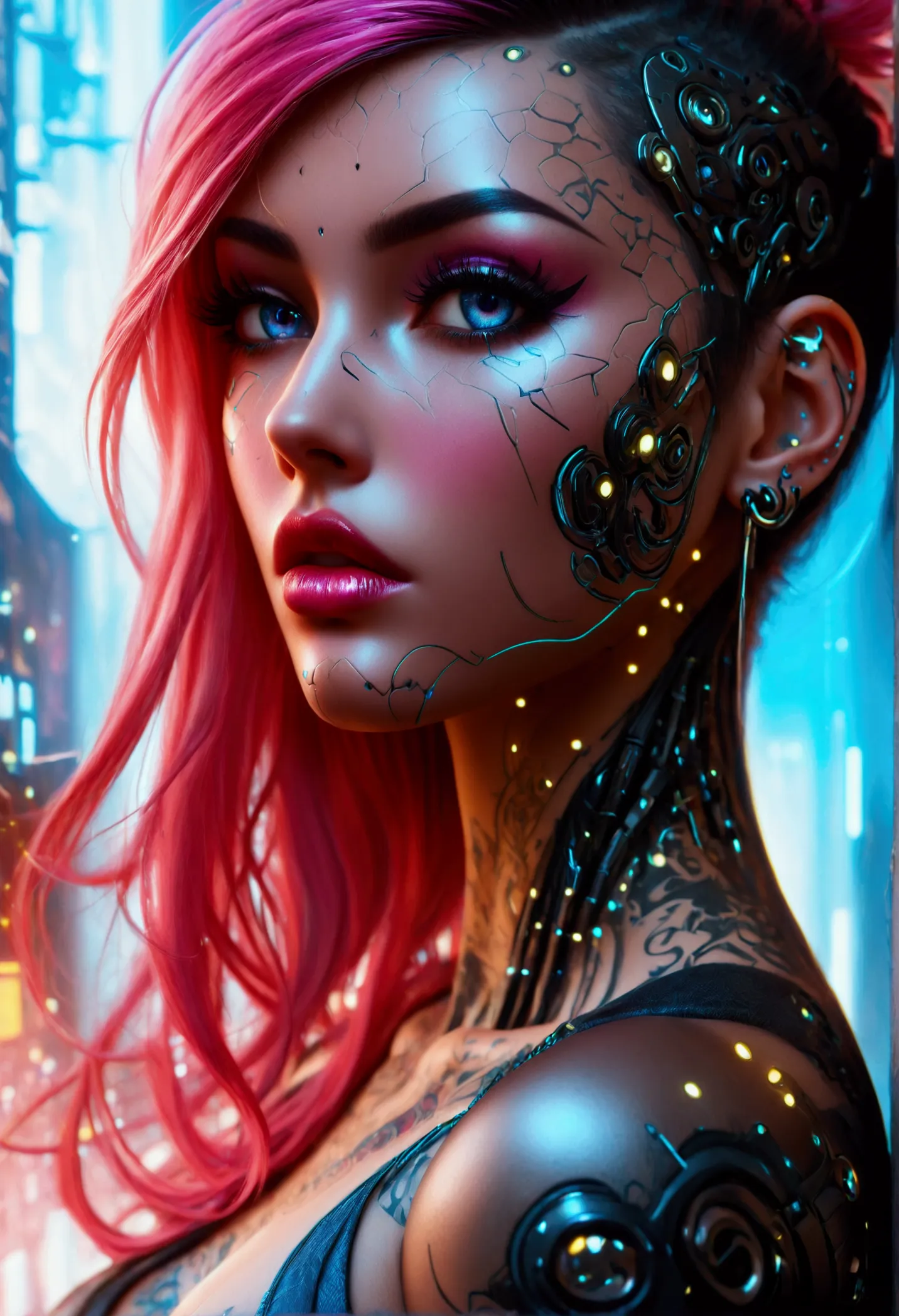 beautiful digital artwork, beautiful digital art, detailed beautiful face, 8k high quality oled detailed art, very beautiful dig...