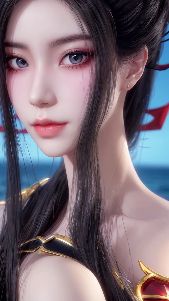 Close-up：A woman in a short skirt stands on a boat, Extremely detailed Artgerm, Murata、artgerm series, Style Art, Art style, fashion, beautiful and charming anime women, IG model | Art bud, Artistic Germ Style, 《《Overwatch》》Anna, Like artjem