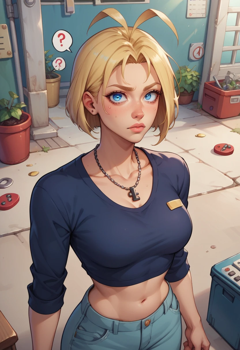 punctuation_9, punctuation_8_High above, punctuation_7_High above, break, punctuation_9, cammySDXL, 1 girl, pose agaichada, working out , looking ahead at viewer, breast out, shorth hair, blue colored eyes, hair blonde, へそ, medium breast out, jaket, clothes open, necklace, tummy, calça leggin vermelha open jaket, lips, top cut, black necklace, cicatriz, abdomen, antenna hair, that&#39;s why , scar on the face, brow, cropped jaket, toned, sports well, nase, Cramped, Cramped calça, yoga pants, black sports well, denim jaket, cowboy shot,from low,Full ar