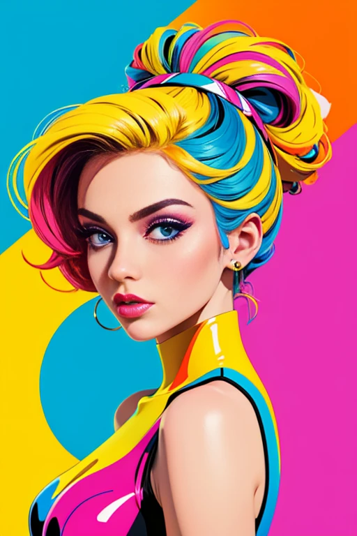  (Digital Art), (Pop Art), (Incredible art), (gorgeous designer+Superior quality:1.4), (High resolution+), Vibrant colors, Masterpiece art, different colors, (Vrop&#39;s rustic art scene backdrop:1.5) Colorful Gradient