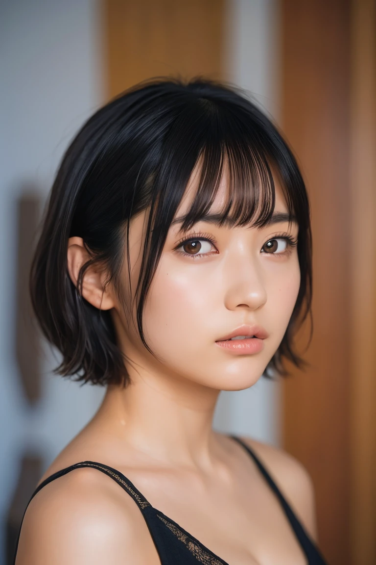 , length々and [Blue-black:.3] hair,Watch the audience, (masterpiece:1.3), (8k, Realistic, RAW Photos, Highest quality: 1.4), Japanese, (One Girl), Beautiful Face, (Realistic Face), (black hair, short hair:1.3), beautiful hairstyle, Realistic eyes, Beautiful attention to detail, (Realistic Skin), Beautiful Skin, charm, Ultra-high resolution, Ultra-realistic, Very detailed, Golden Ratio,ラグビーチーム - 丈夫なラグビージャージandスパイク.