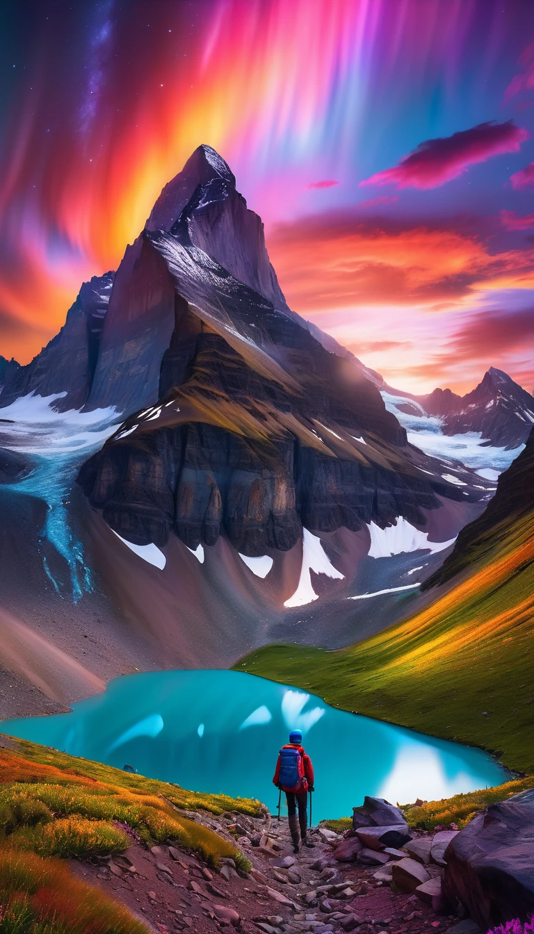 a high quality professional photo of "Jack is back" featuring vibrant colors in 8k resolution, 超detailded, inspired by the world traveler theme, not in the style of Marc Adamus.