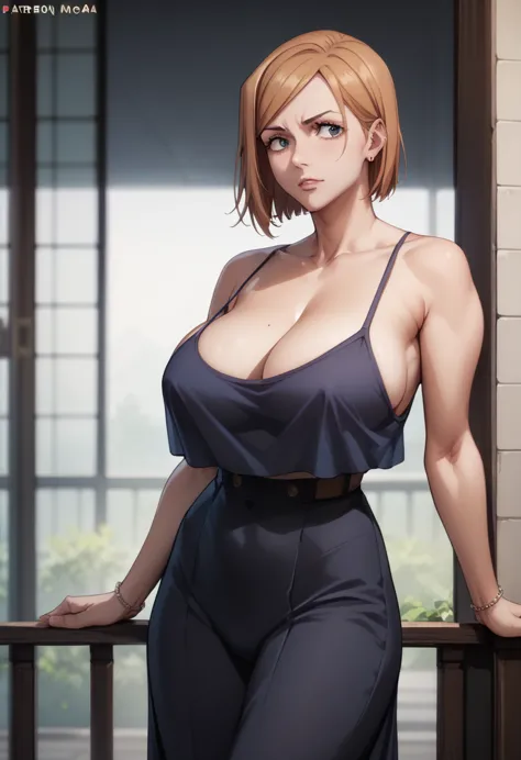 huge breasts、kugisaki nobara xl、
{highest quality}, {very beautiful}, {very detailed}, {the best illustrations},life、slim:1.5、ca...