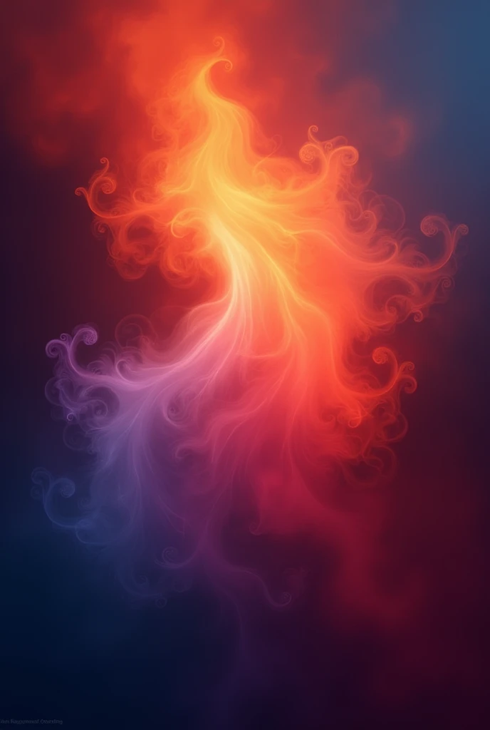 Colorful Gradient, Fractal Art, dynamic lighting, fire, starry sky