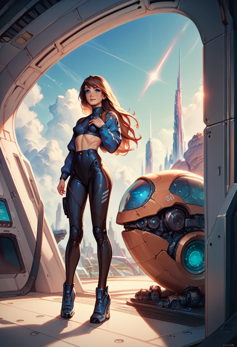 score_9,score_8_up,score_7_up,score_9,score_8_up,score_8,ultra detailed nsfw, full body, petite brunette, long hair, blue eyes, small breasts, futuristic cryo pod on a spaceship. Detailed spaceship background, detailed space vista, AI watching over her.