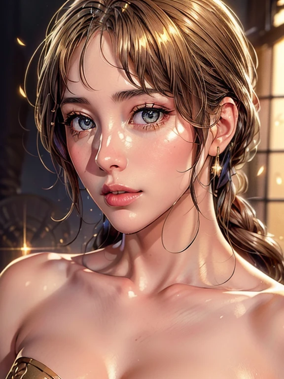 beautiful detailed girl, 1girl, young woman, detailed facial features, beautiful eyes, detailed lips, golden rain, money raining, golden coins, gold effect, dreamlike, whimsical, magical realism, cinematic lighting, glowing, ethereal, dramatic, award winning, intricate details, photorealistic, 8k, best quality, masterpiece