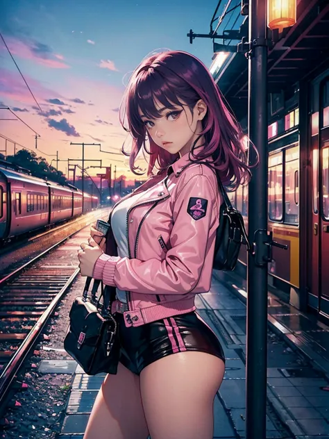 magenta tint、vibrant with colors、((masterpiece)))、(((premium)))、((ultra detailed))、(surreal)、(highly detailed cg illustration）、o...