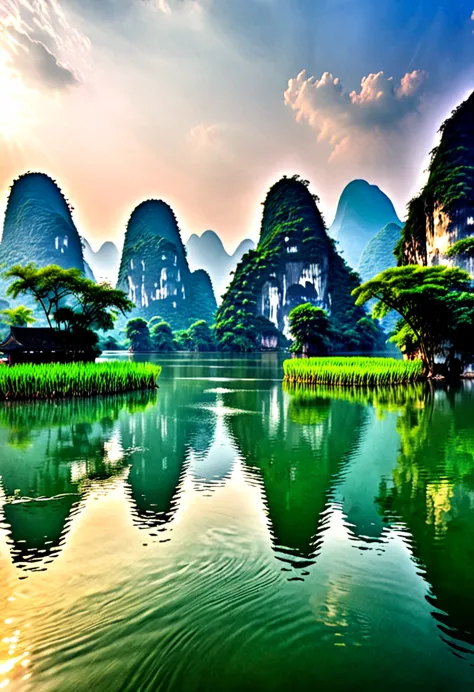 guilin's mountains and waters，