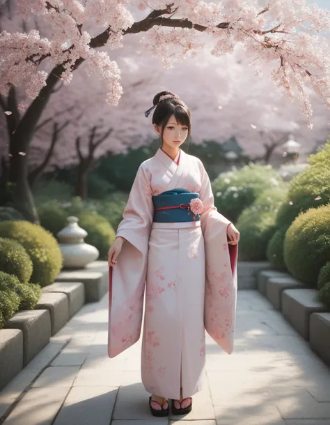 score_9, score_8_up, score_7_up,high quality,1 japanese girl, a beautiful japanese woman in a traditional kimono, standing grace...