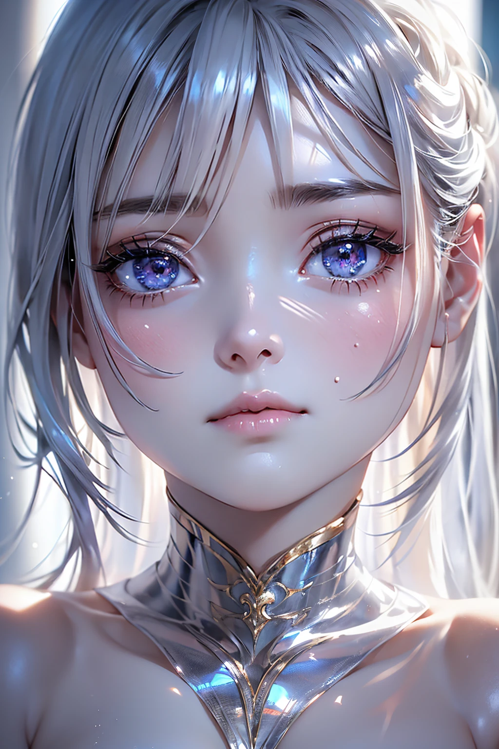 ((Anatomically correct depiction、masterpiece、Best Quality、8k))、Baby Face、Attractive beautiful almond-shaped eyes、((Wide-open whites of the eyes:1.1))、Long eyelashes、美しい桜colorの唇、A high, well-defined nose、color々Hairstyle、Beautiful and shiny hair、((Realistic:1.3))、Bold composition、Highly detailed face、Detailed、Golden Ratio Face、Ultra-high resolution、((Beautiful, translucent white skin:1.3))、漂い出るcolor気、Sweaty skin、Warm sunlight、Sidelong glance