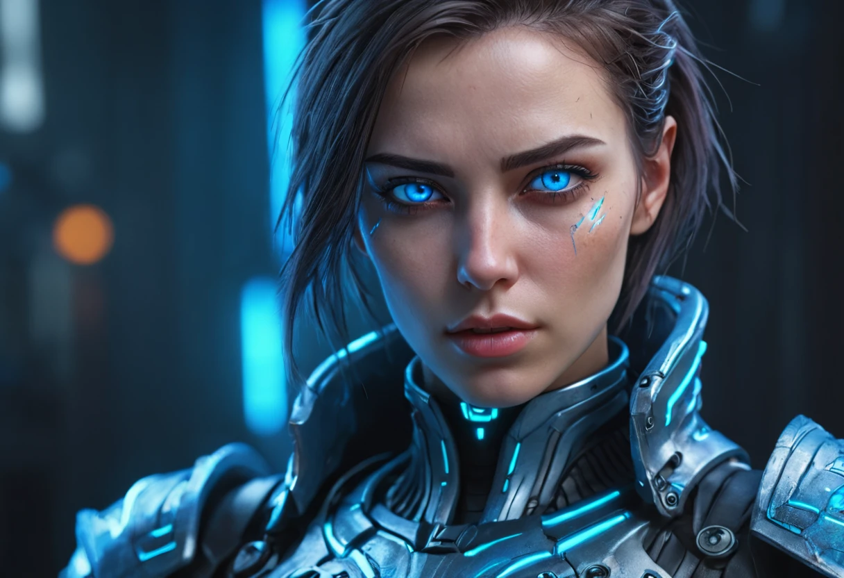 FACE WOMAN powerful armor, sharp look,
Frost, Calls, perfect details, (Best Quality, 4k,
High resolution, masterpiece:1.2), ultra detailed,
realist:
1.37, HDR, studio lighting, vivid colors, (cyberpunk,
Futuristic) style, lcy Blue Color Scheme, dynamic
lighting. MOD ULTRA FACE 8k laser eyes