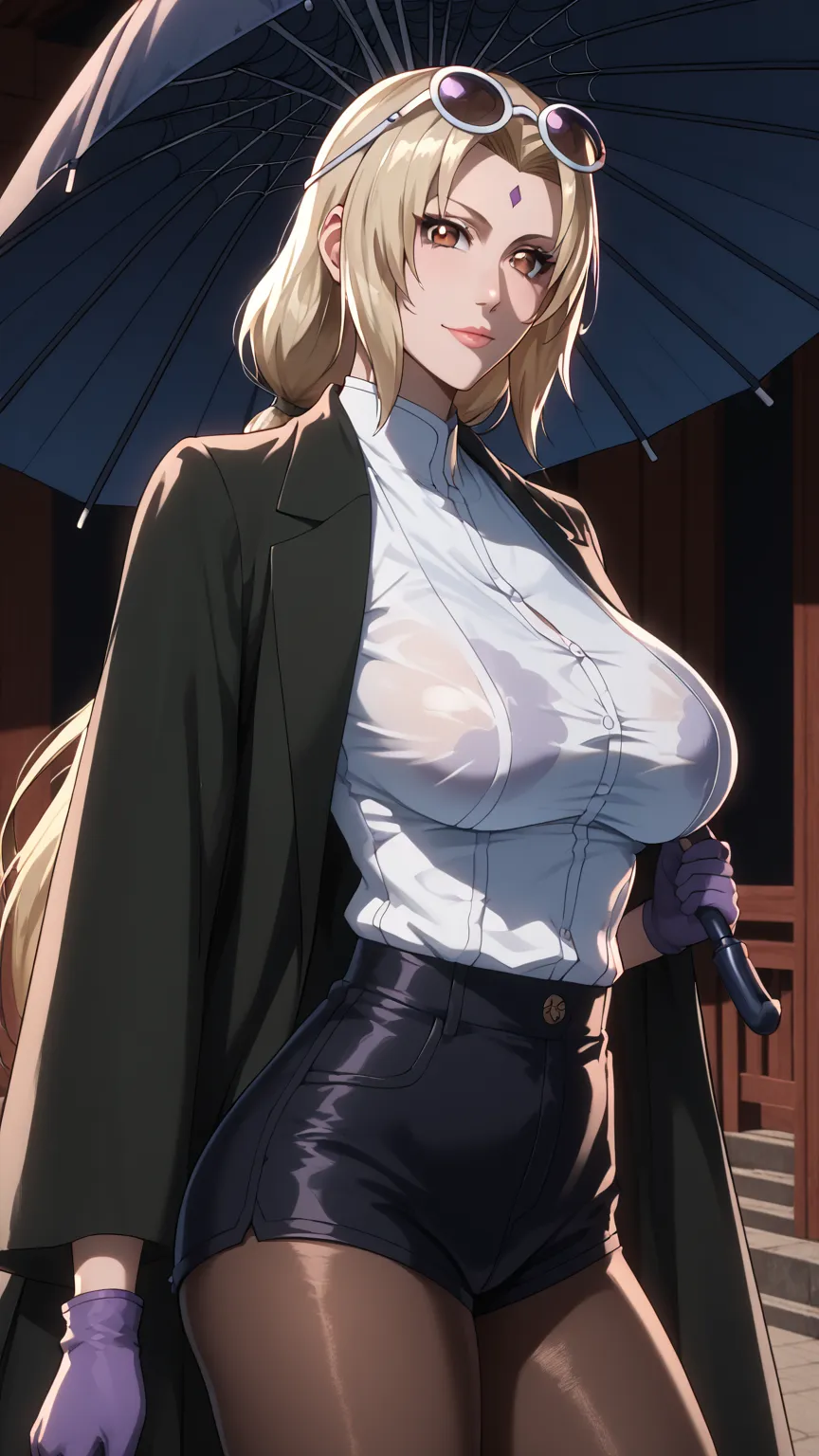 score_9, score_8_up, score_7_up, score_6_up, uncensored, tsunade senju \(naruto\), long hair, blonde hair, forehead, forehead ma...