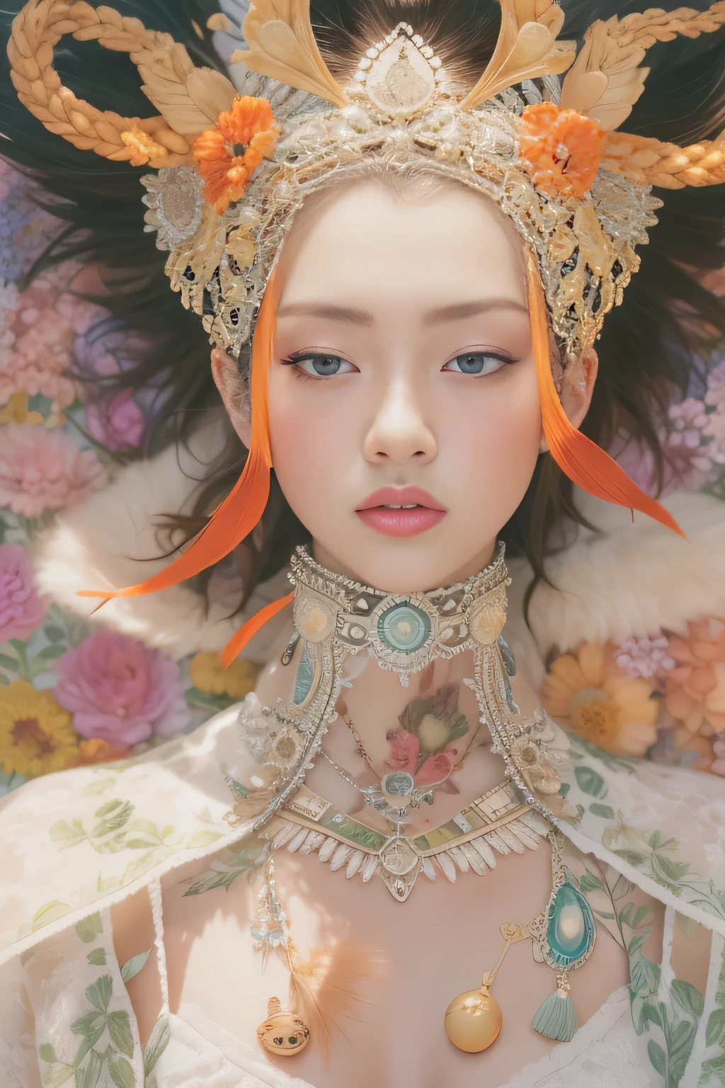 a strongly felt, Articulado vigorosamente, carefully navigated exploration of tradition and civilization by Hsiao-Ron Cheng, Tiago Jean, Miho Hirano, Takato Yamamoto, centipedes extremely moody lighting, detailed facial features, ray tracing, Fujicolor, cowboy shot, 8k, retina, anatomicamente correto, pele texturizada, Premiado, 16k