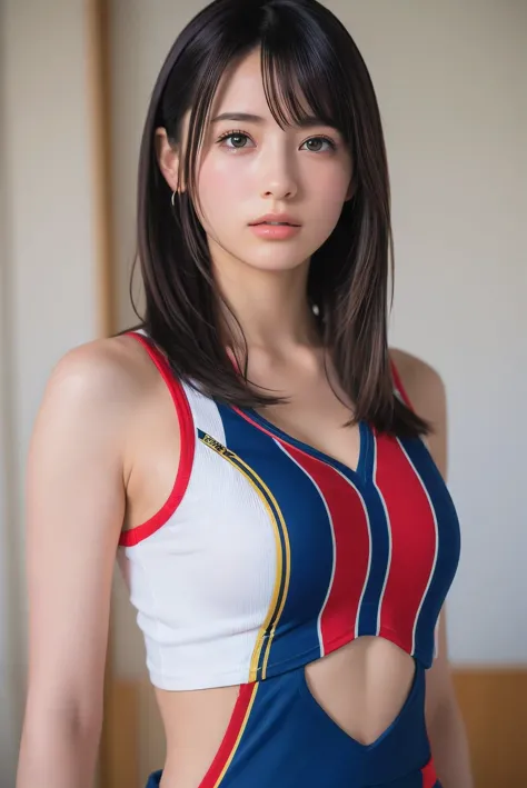 (8k, raw photos,best quality, high resolution:1.1), (ultra-realistic:1.4),(realistic, realistic:1.3),japanese beauty、rhythmic gy...