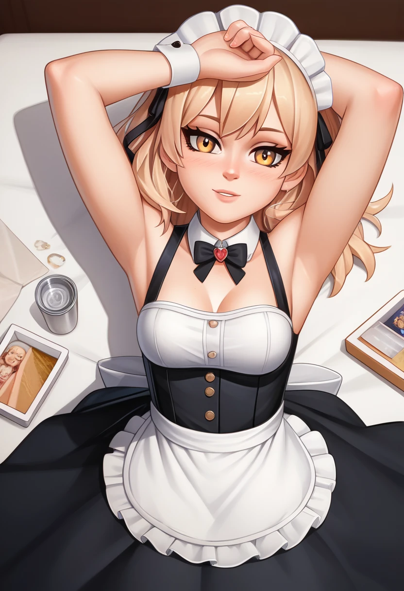 Maid服, Maid, Anime style beautiful girl, , プリズマ☆イリヤ, Maid服の美少女, Miyu, armpits, drop shadow, anaglyph, stereogram, tachi-e, <xml><input>POV</input></xml>, atmospheric perspective, anime, anime style, 8k, super detail, best quality, textured skin, anatomically correct, high details, best quality, highres, award winning