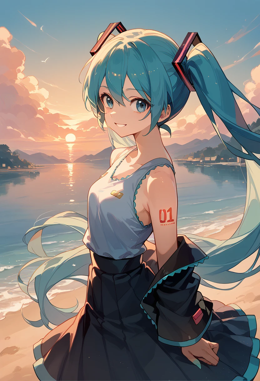 brazil hatsune miku,sunset,master piece,sexy smile,hentai vibe