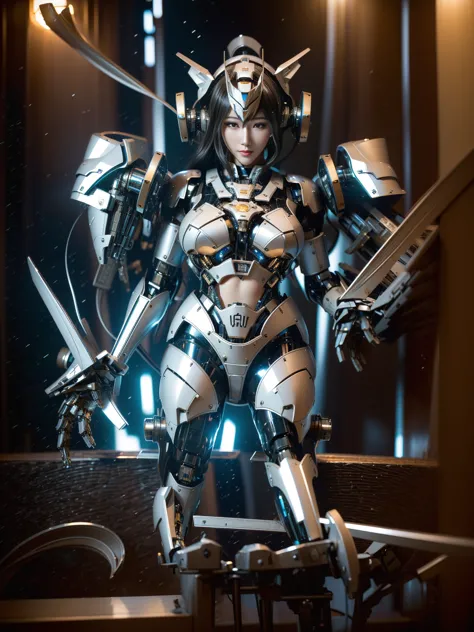 super detail, high detail, high quality, best quality, high resolution，a female robot，beautiful female robot,beautiful clear fac...