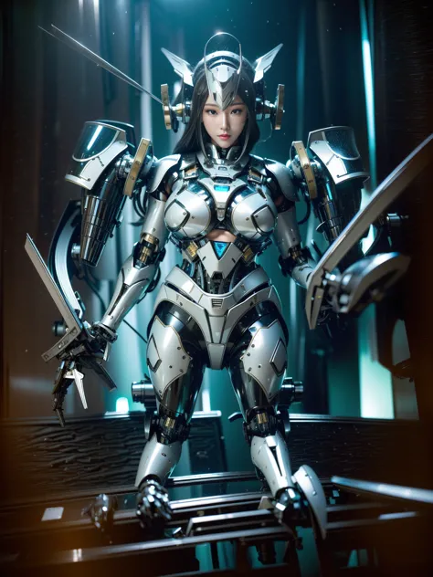 super detail, high detail, high quality, best quality, high resolution，a female robot，beautiful female robot,beautiful clear fac...